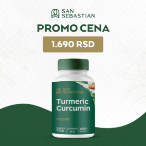 San Sebastian Turmeric Curcumin 60 tableta + San Sebastian Spirulina - kompakt pakovanje 300 tableta - Slika 5